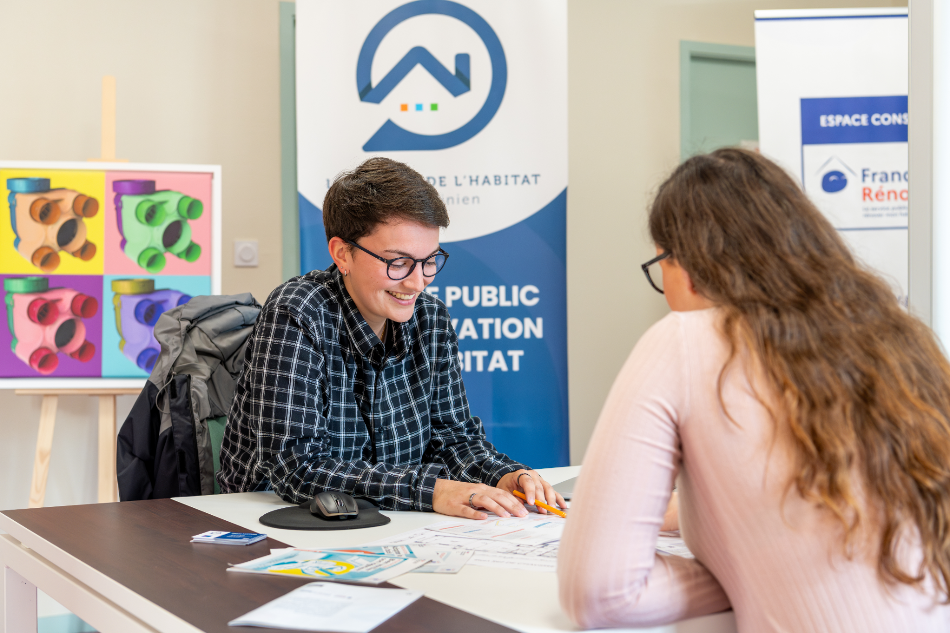 Administré recevant des conseils