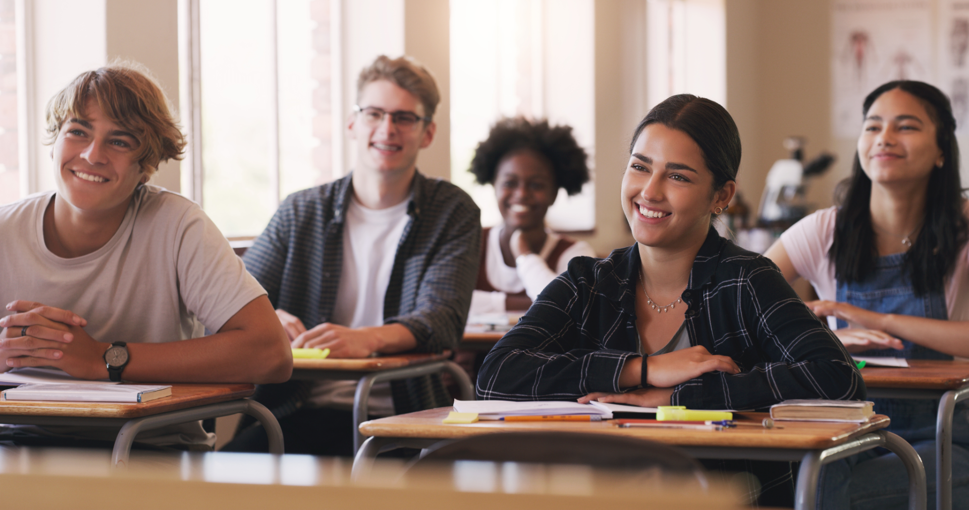 Des élèves dans une salle de classe