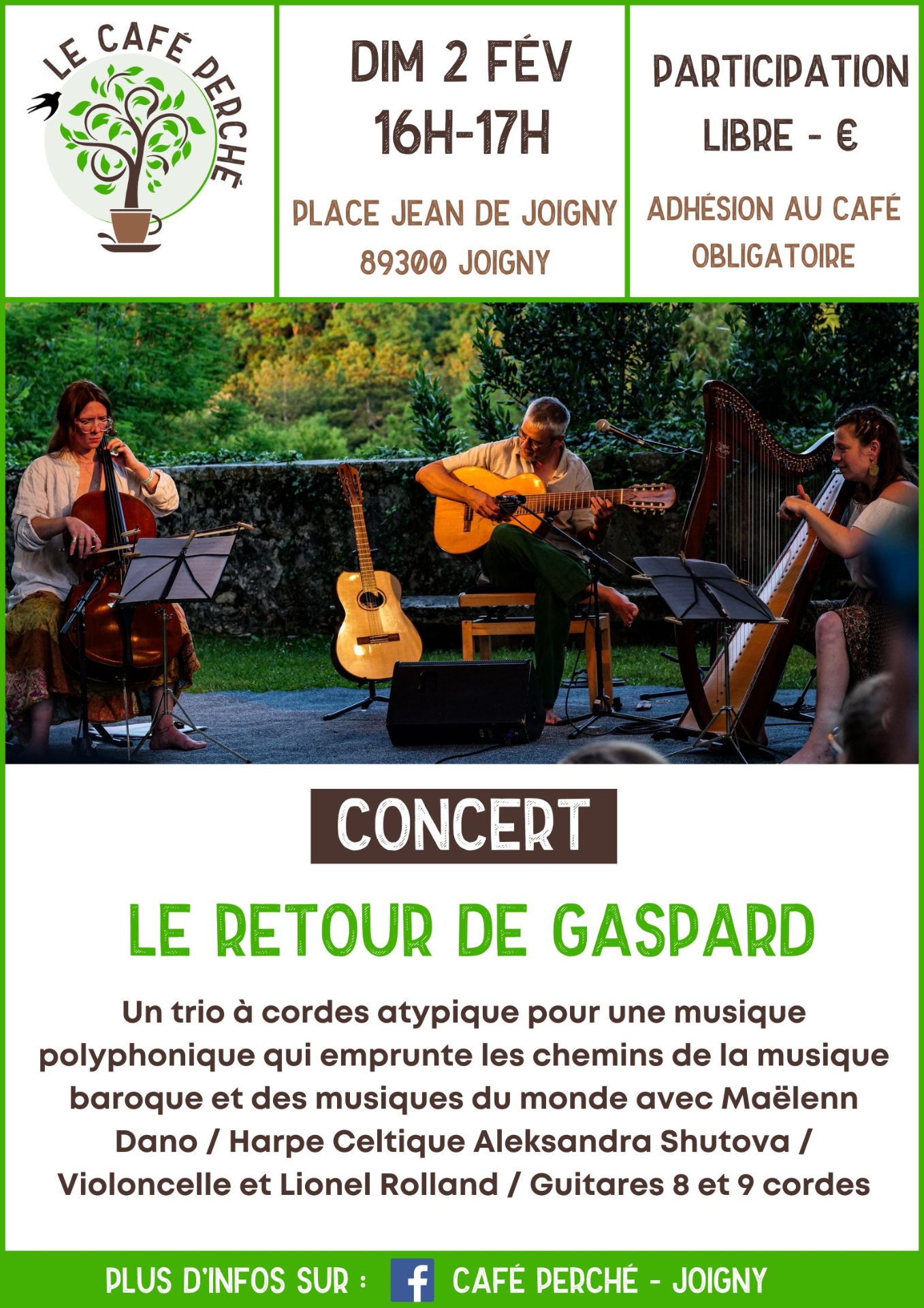 Affiche du concert