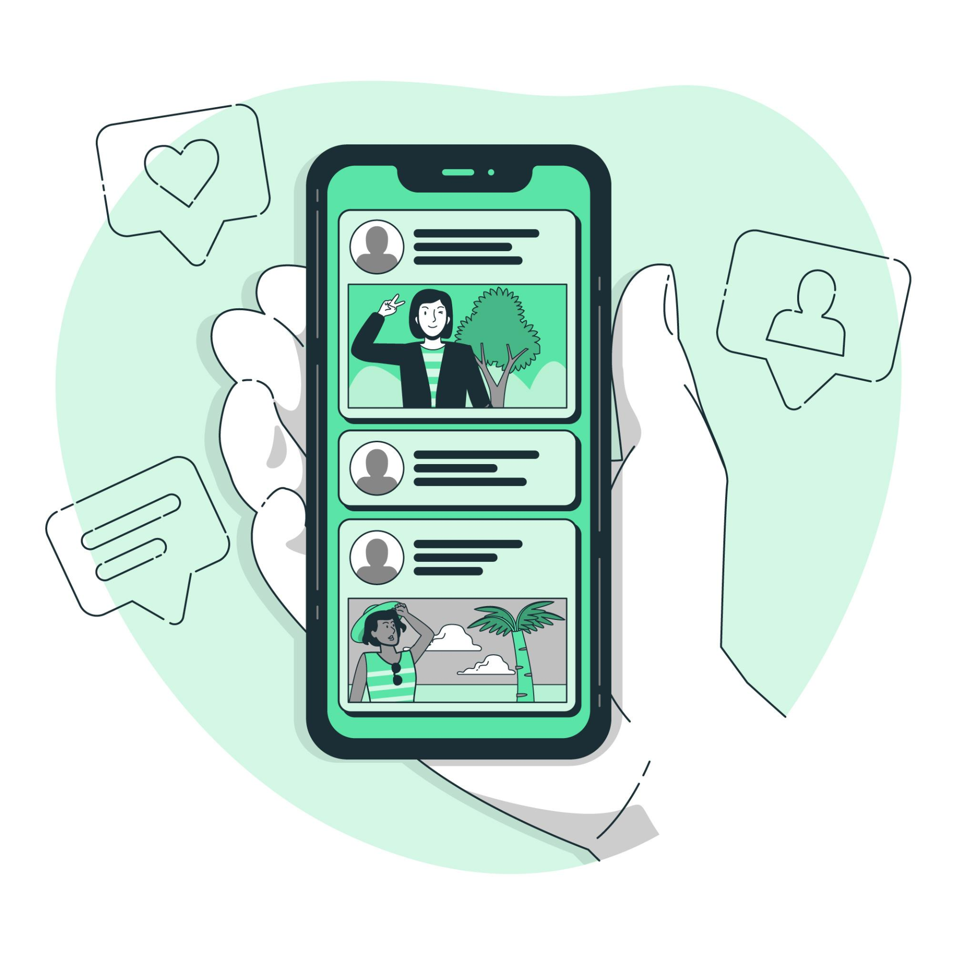 Une main tenant un smartphone